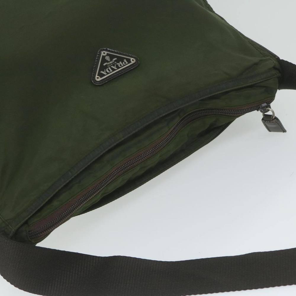 PRADA Shoulder Bag Nylon Khaki Auth 62076 - Picture 6 of 16